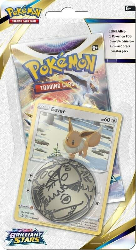 Pokémon TCG Sword and Shield Brilliant Stars Single Pack Blister Eevee