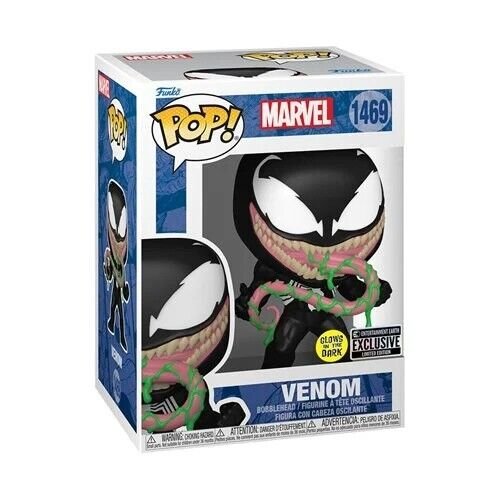 Venom with Ooze Funko Pop! Marvel - Glows In The Dark Entertainment Earth Exclusive Limited Edition - Approx. 4 1/2" Collectible Vinyl Figure #1469 with Display Box Protector Case