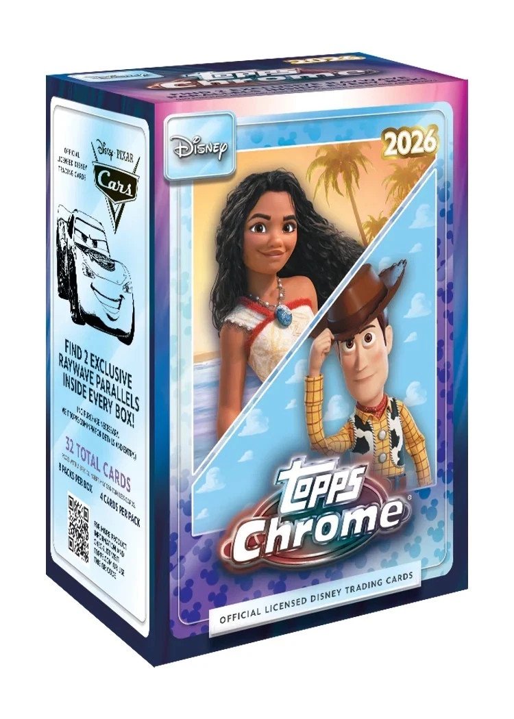 2026 TOPPS CHROME DISNEY FACTORY SEALED VALUE BLASTER BOX PRESALE PREORDER
