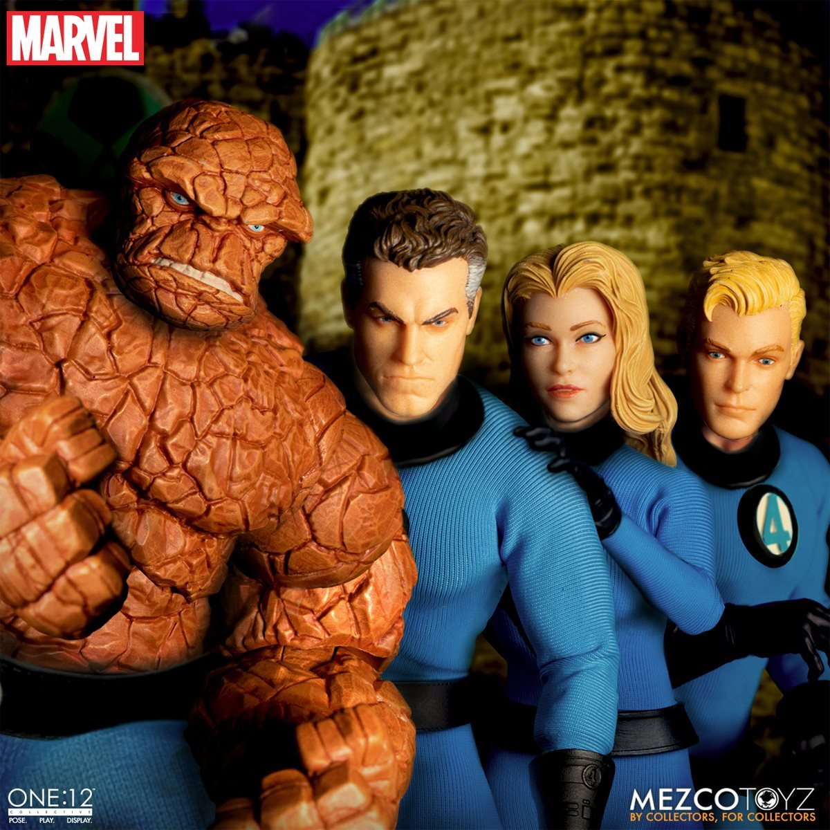 One:12 Collective Fantastic Four Action Figures Deluxe Steel Boxed Set by Mezco Toyz