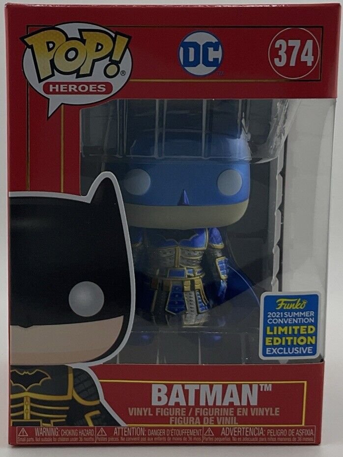 Funko POP! Heroes: DC - Batman (Metallic) 2021 Summer Convention #374 Figure C03