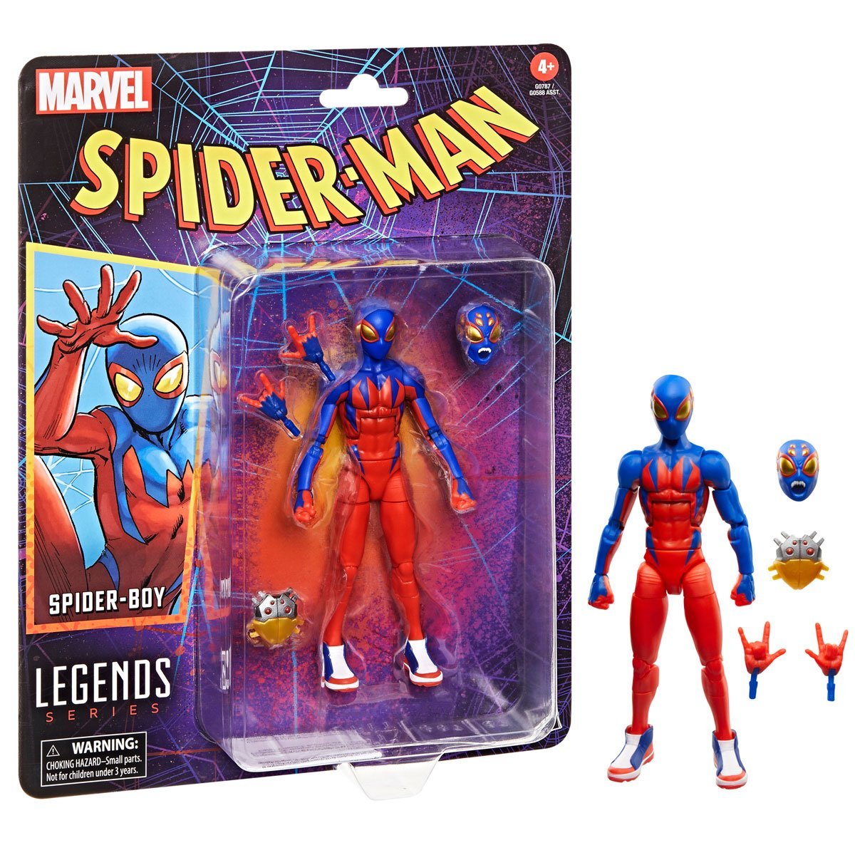 Spider-Boy Marvel Legends Series Spider-Man - Collectible 6 Inch Action Figure by Hasbro