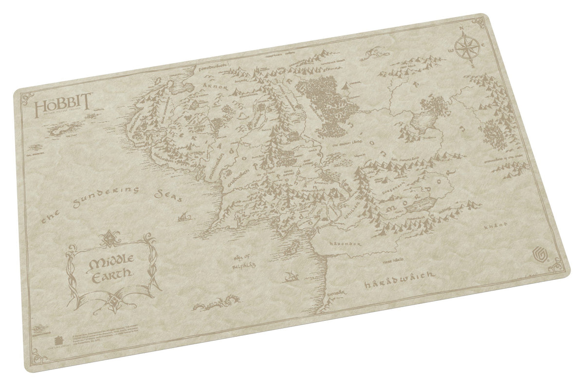 Ultimate Guard Sophoskin Playmat The Hobbit Middle-Earth Map Officially Licensed TCG Playmat Non-Slip Gaming Mat for Trading Card Games Desk Protection