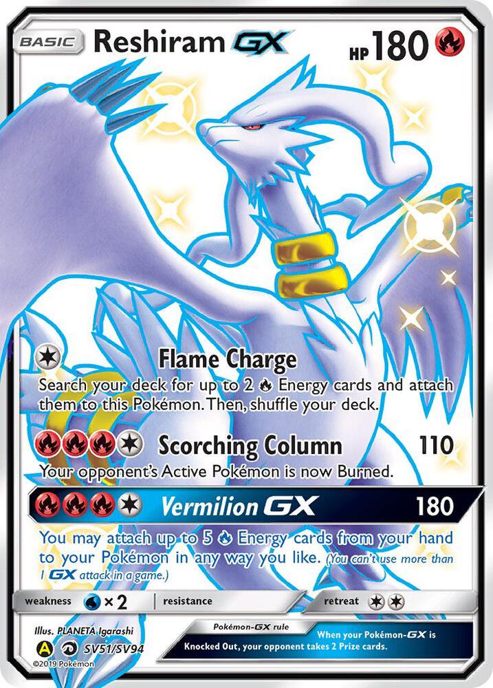 Pokemon Reshiram GX FA PSA 10 8411