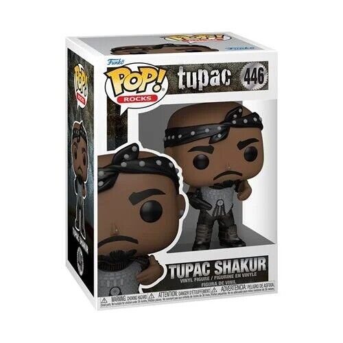 Tupac Shakur (California Love) Funko Pop! Rocks - Approx. 3 3/4" Collectible Vinyl Figure #446 with Display Box Protector Case