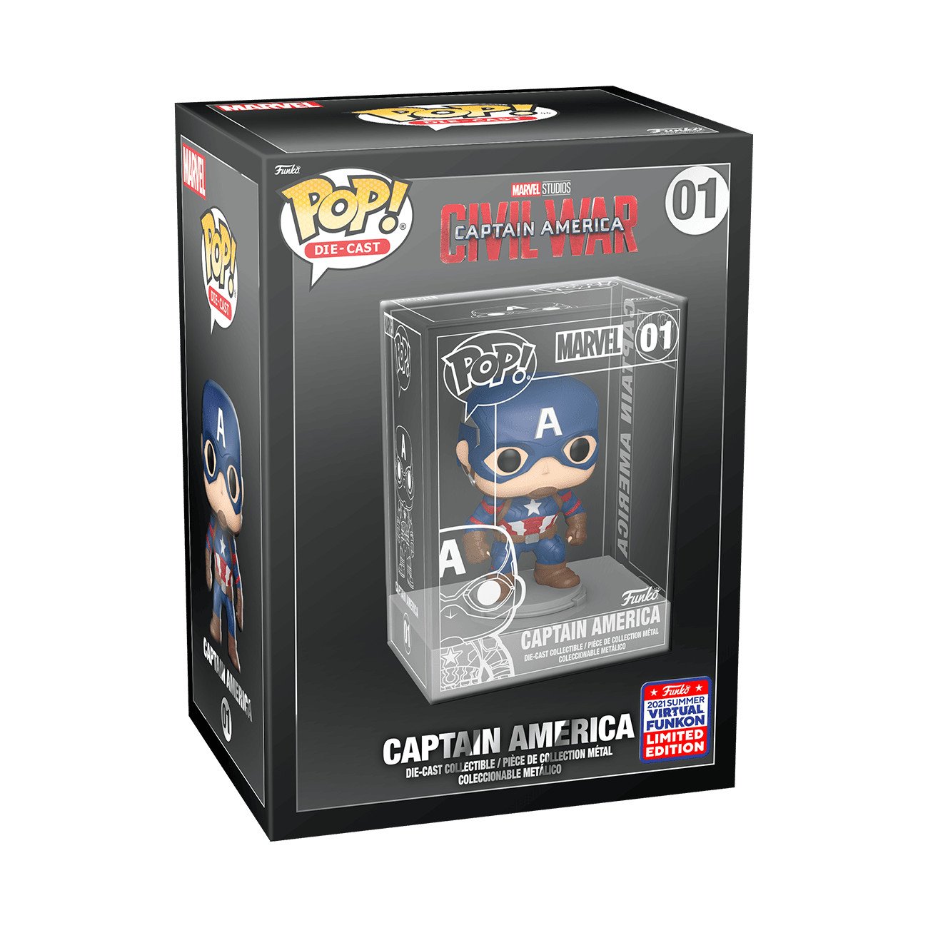 Funko Pop! Vinyl: Marvel - Captain America - Funko Web (FW) (Exclusive) #1