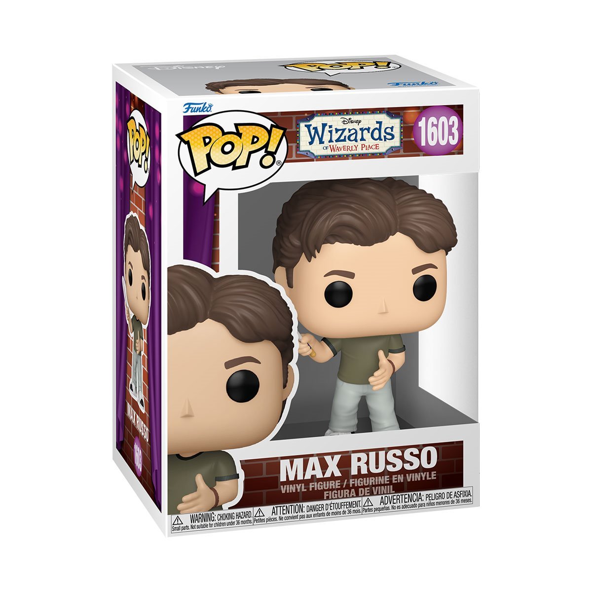 Wizards of Waverly Place Funko Pop! Set of 3 (Max Russo #1603, Alex Russo #1602, and Justin Russo #1601) Collectible Vinyl Figures