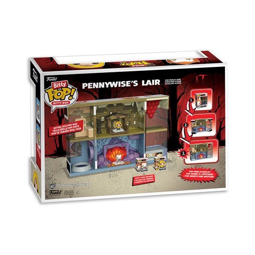 Funko Pop! Bitty Box IT Funhouse Pennywise's Lair Playset - Collectible Vinyl Figure