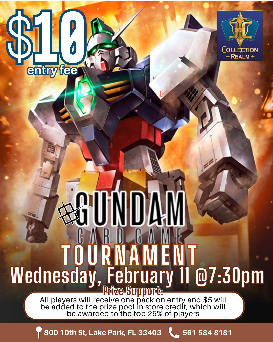 Gundam Card Game Tournament – Feb 11 (Wed) 7:30 PM