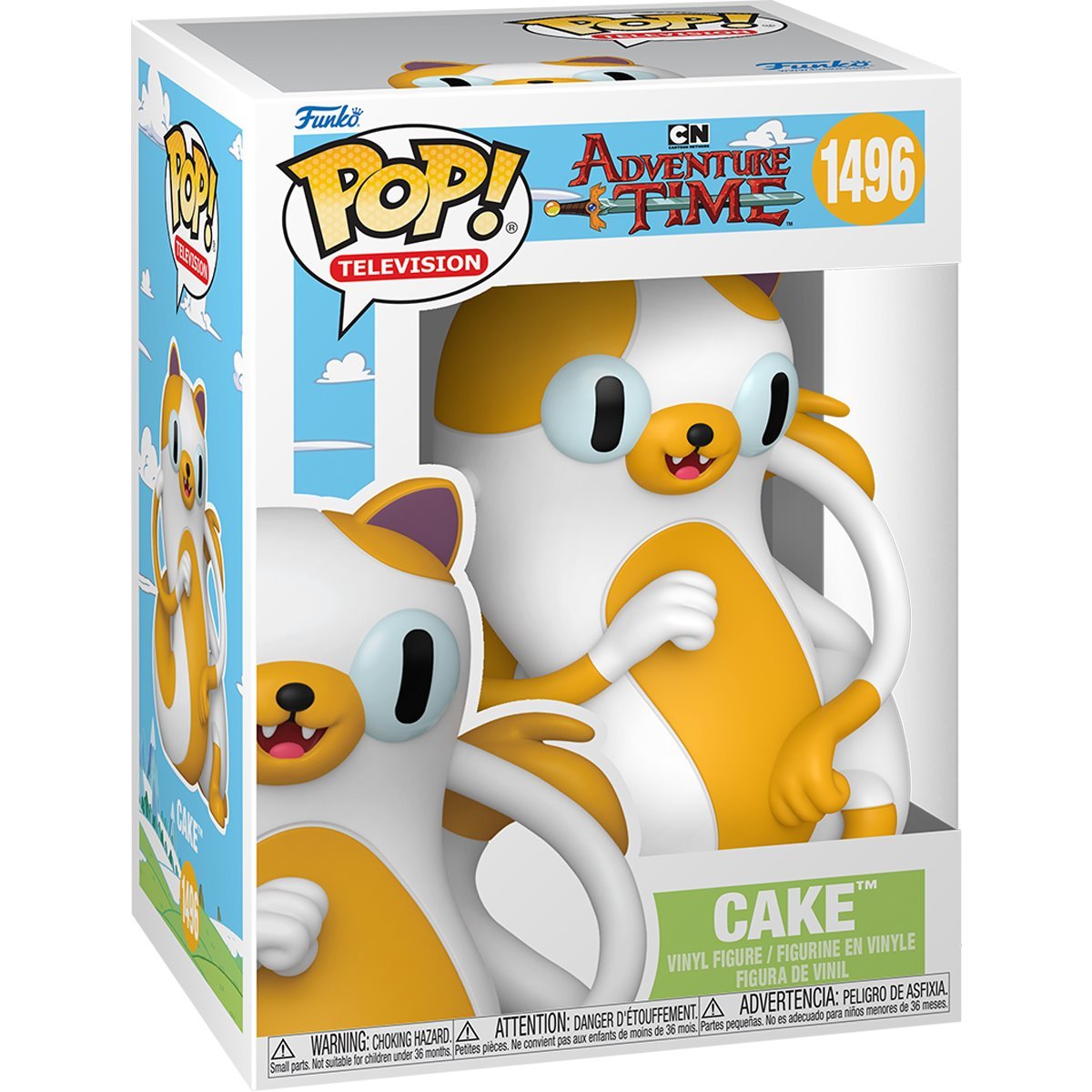 Cake #1496 Funko Pop! Television Adventure Time: Fionna and Cake - Approx. 4 3/4" Collectible Vinyl Figure - Estimated Arrival: Oct. 2025 (PRE-SALE)
