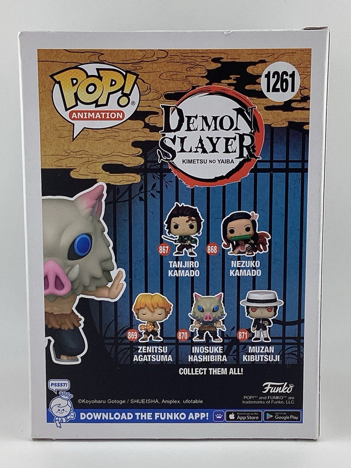 Funko Pop! Demon Slayer: Kimetsu no Yaiba - Inosuke Hashibira -Signed Bryce P
