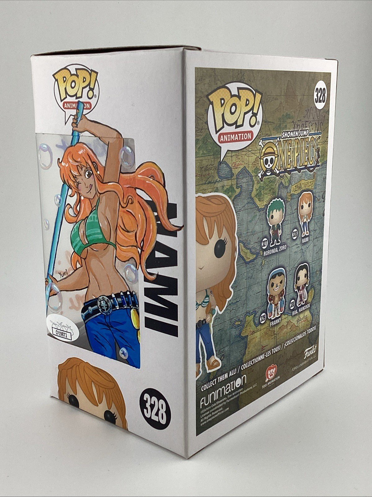 Funko Pop! Vinyl: One Piece - Nami Signed Luci Christian & Artwork JSA #328