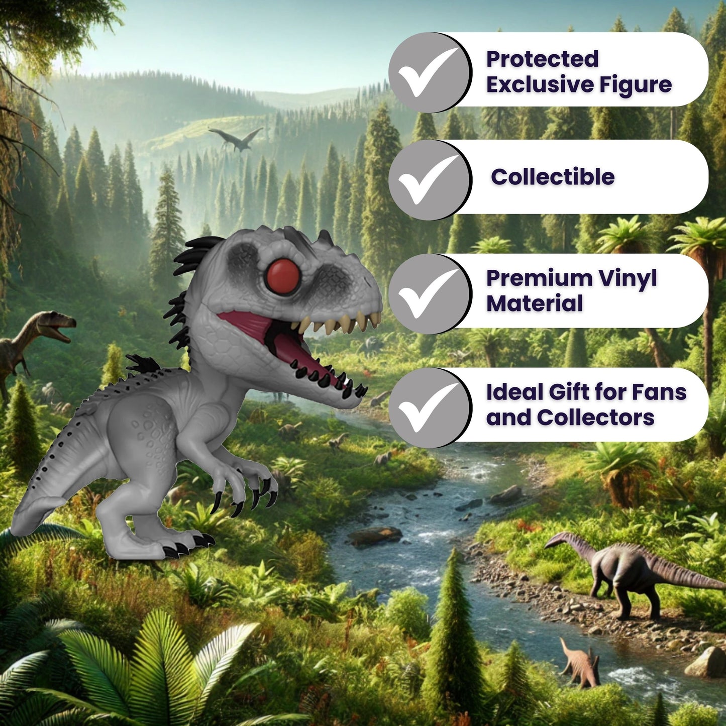 Indominus Rex #1005 Funko Pop! Games Funko Fusion: Jurrasic Park with Exclusive In-Game Item Code - Collectible Vinyl Figure
