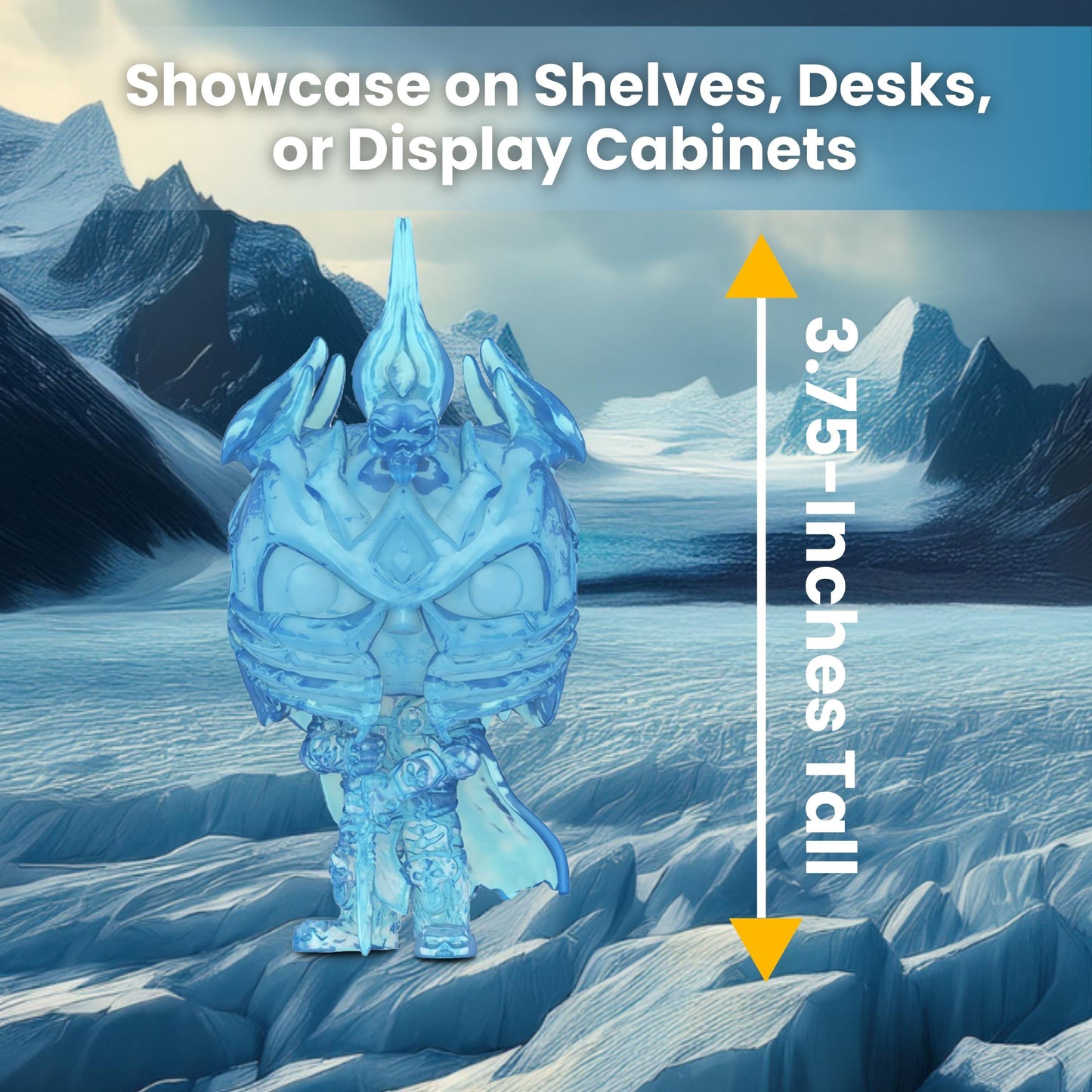 The Lich King Funko Pop! Games: World of Warcraft - Collectible Vinyl Figure #991 with Display Box Protector Case
