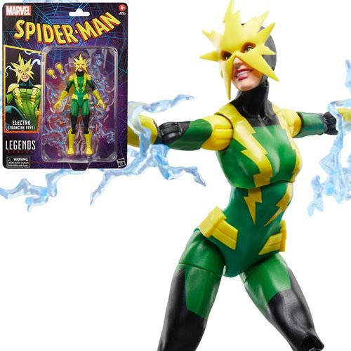 Electro (Francine Frye) Marvel Legends Series Spider-Man - Collectible 6 Inch Action Figure by Hasbro