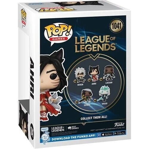 Ahri Funko Pop! Games League of Legends - Approx. 4 1/4" Collectible Vinyl Figure #1041 with Display Box Protector Case