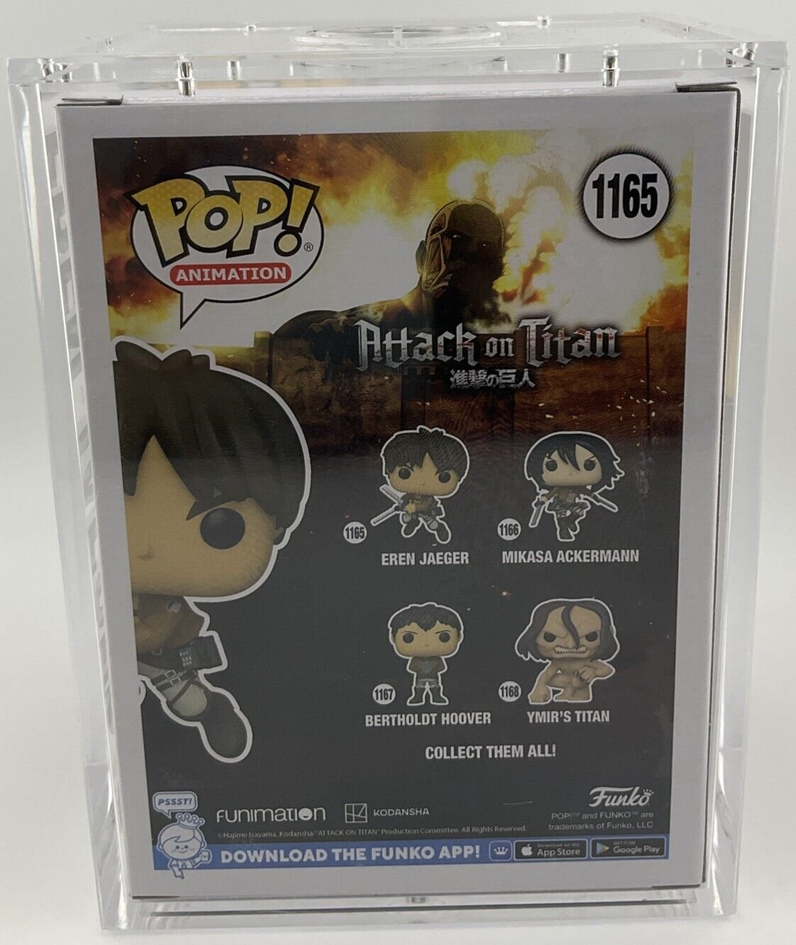 Funko Pop! Eren Jaeger #1165 - Signed By Yuriko Yamaguchi - SMEYE Custom 12pcs