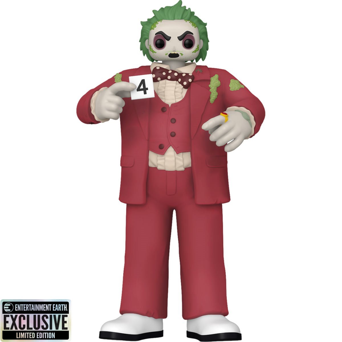 Beetlejuice Shrunken Head Funko Pop! Movies - Approx. 2 1/2" Entertainment Earth Exclusive Collectible Vinyl Figure #1761 with Display Box Protector Case