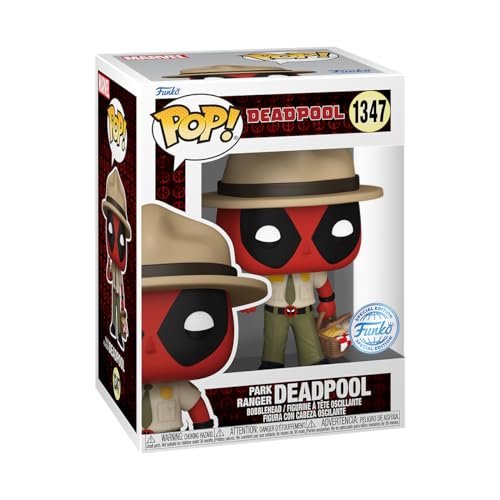 Park Ranger Deadpool Funko Pop! Marvel - Approx. 4.40" Collectible Exclusive Bobblehead Figure #1347 with Display Box Protector Case
