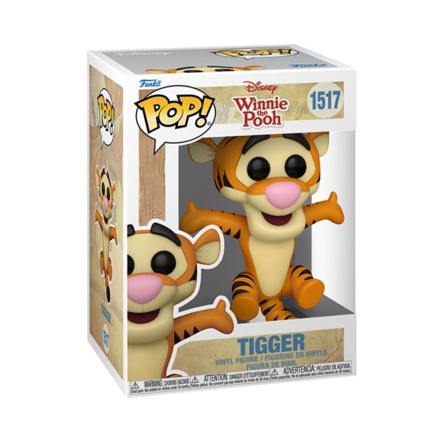 Tigger Funko Pop! Disney Winnie The Pooh - Approx. 4 1/2" Collectible Vinyl Figure #1517 with Display Box Protector Case