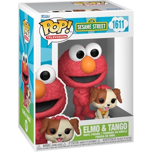 Sesame Street Funko Pop! Television Set of 4 – Big Bird #1612, Elmo & Tango #1611, Cookie Monster #1609, Abby #1610 – Collectible Vinyl Figures