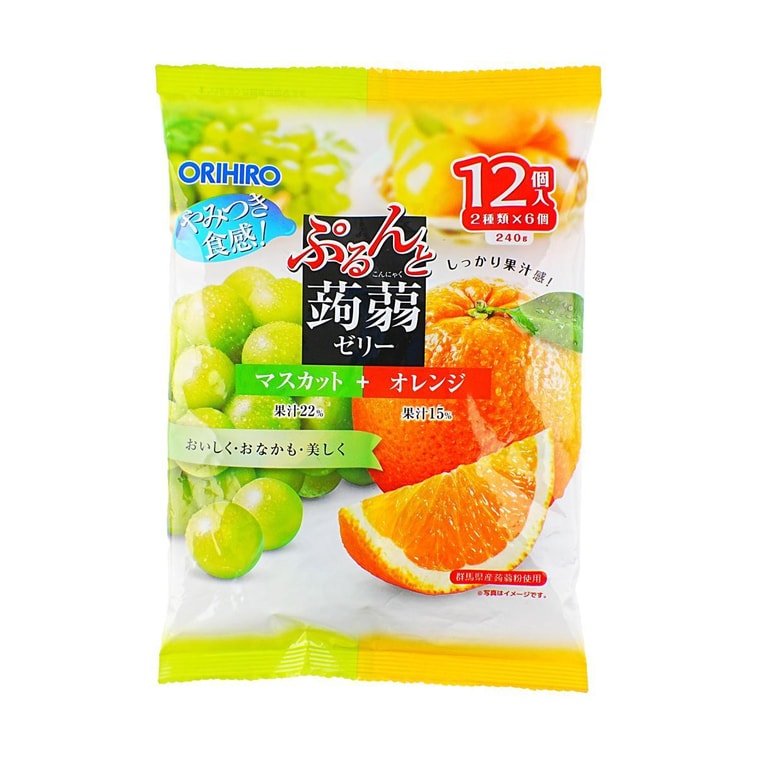ORIHIRO Konjac Jelly Muscat and Orange
