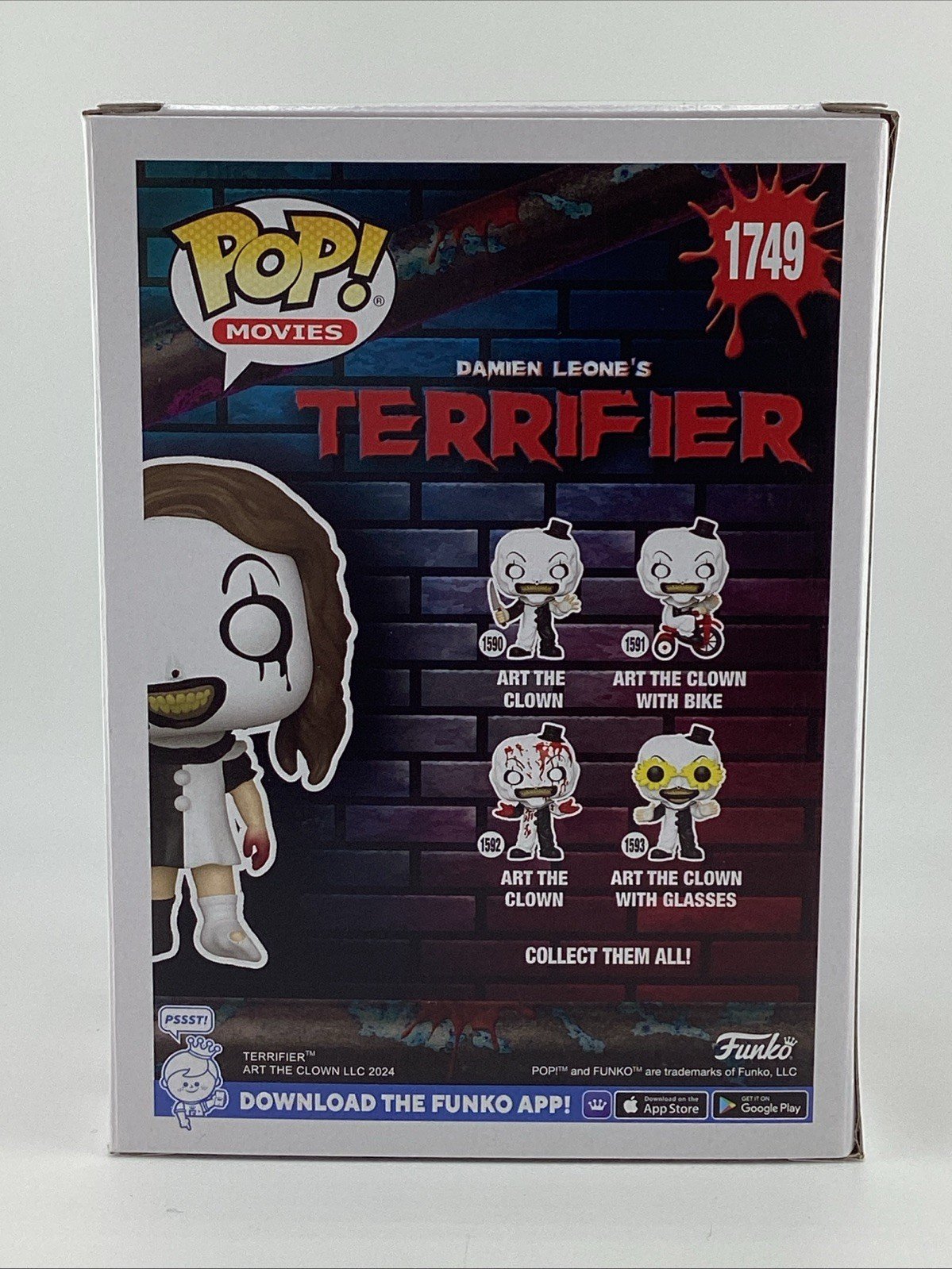 Funko Pop! Vinyl: Terrifier - Little Pale Girl (Glow) - Signed Amelie Mc Lain