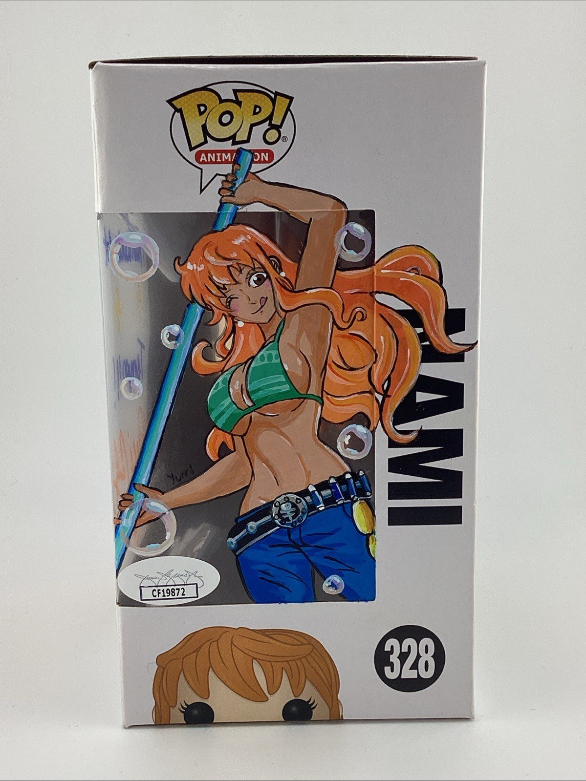 Funko Pop! Vinyl: One Piece - Nami Signed Luci Christian & Artwork JSA #328