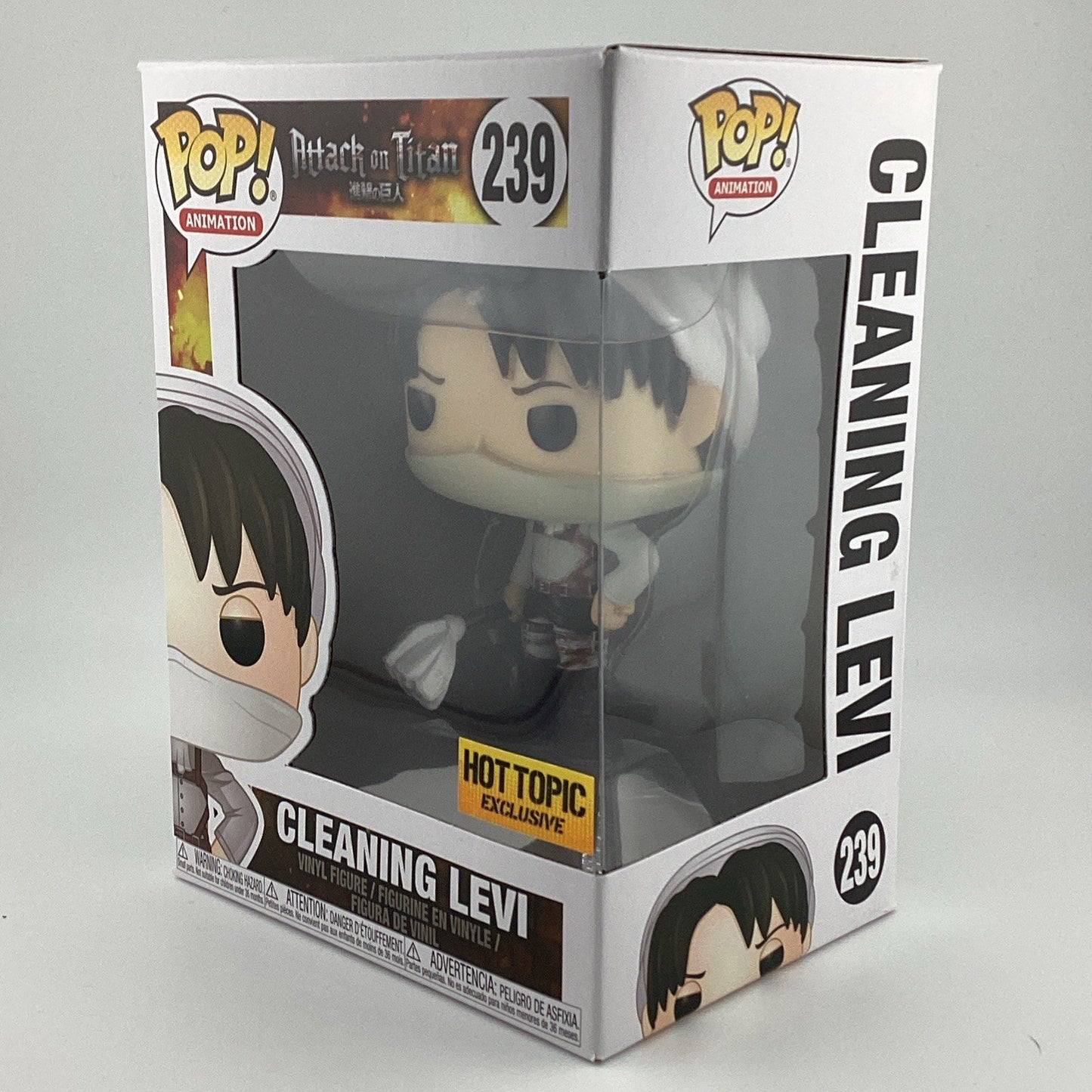 Funko Pop! Vinyl: Attack on Titan - Cleaning Levi - Hot Topic (HT)... #239