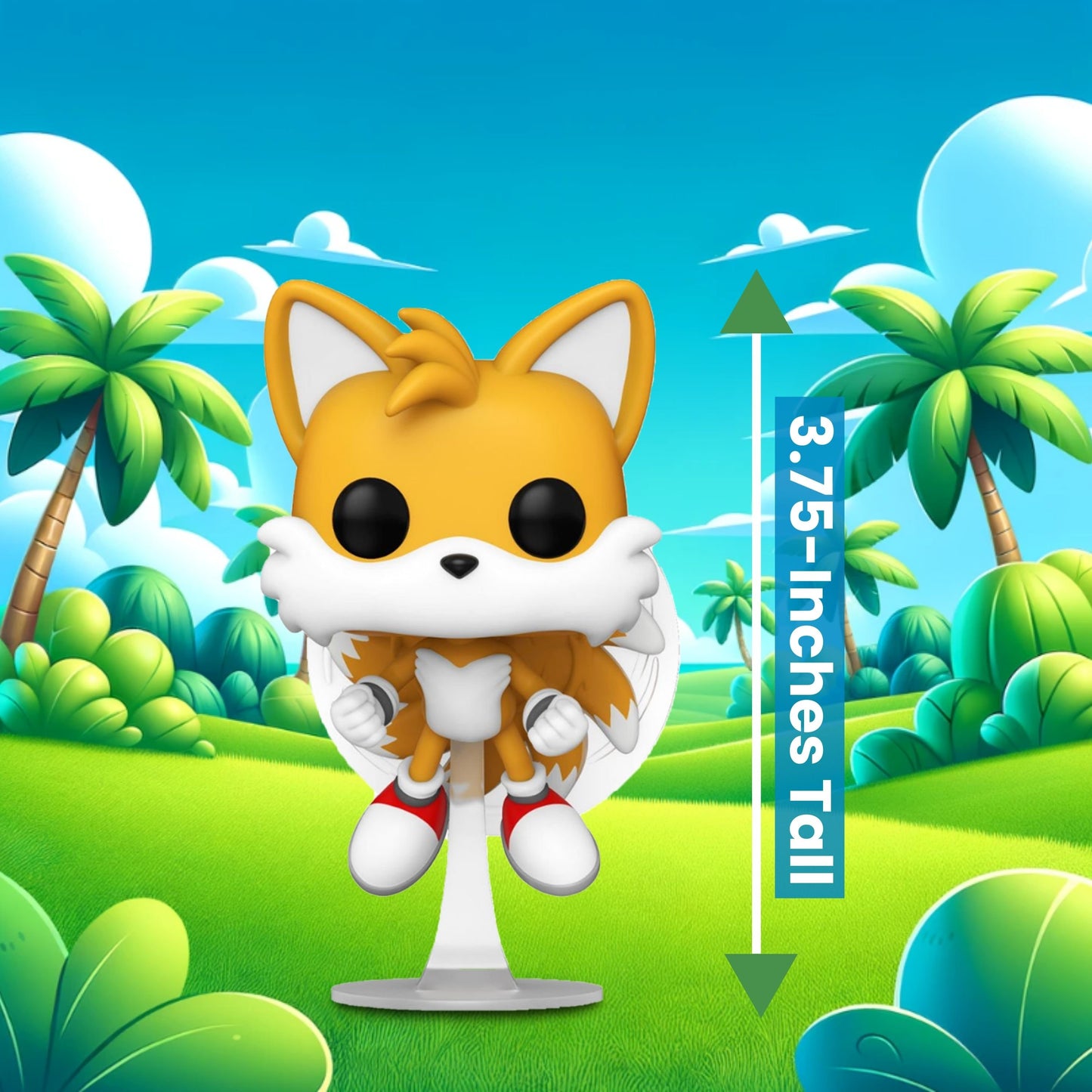 Tails Funko Pop! Games Sonic The Hedgehog- Specialty Series Exclusive Vinyl Figure #978 with Display Box Protector Case