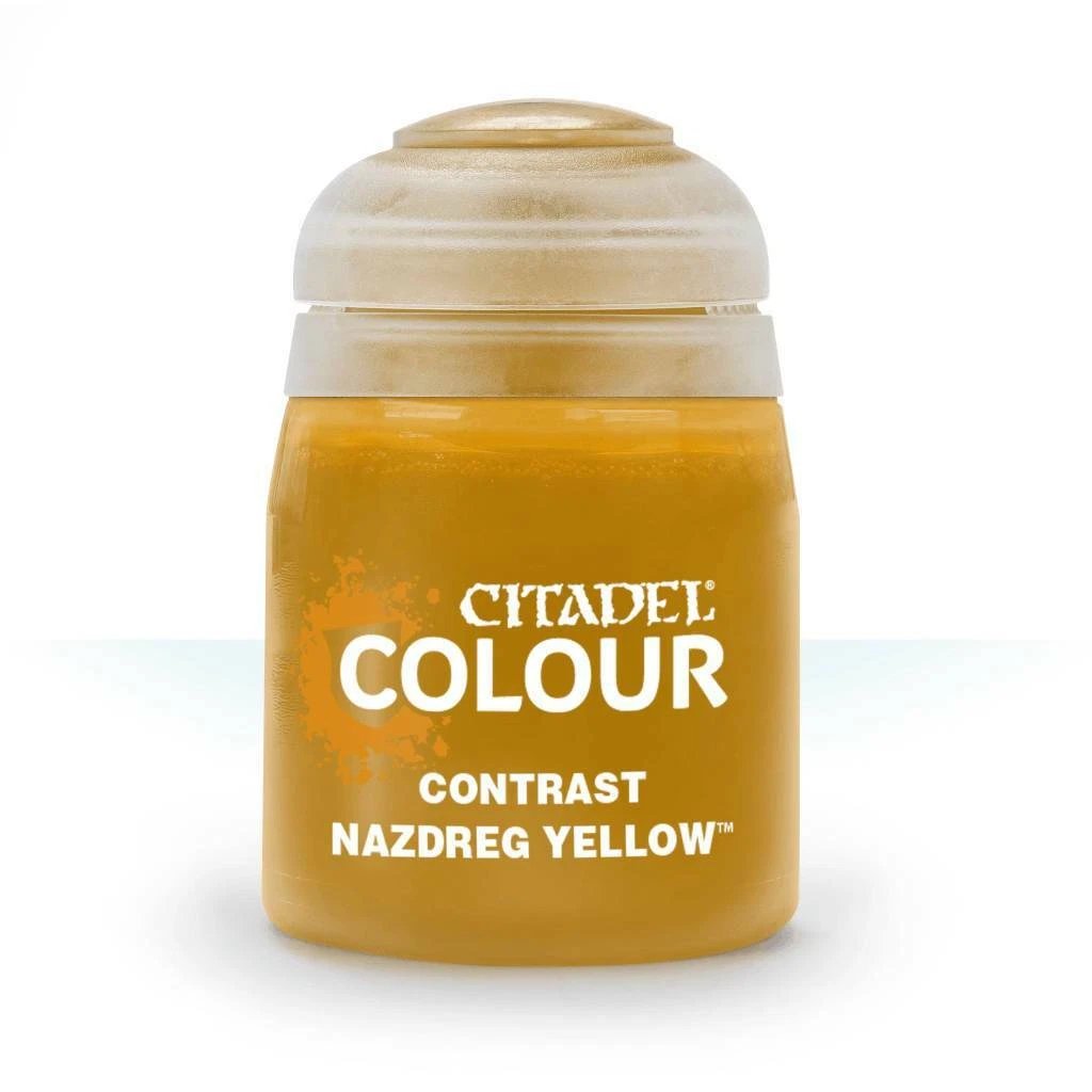 Warhammer Citadel Contrast: Nazdreg Yellow Paint Bottle 18ml