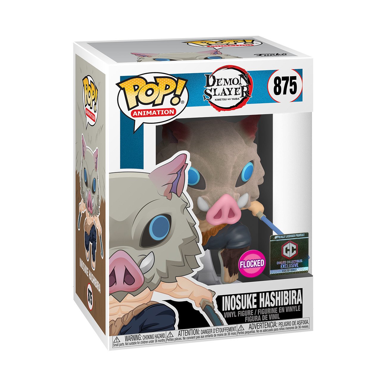 Funko Pop! Vinyl: Demon Slayer: Inosuke Hashibira #875 (Flocked)