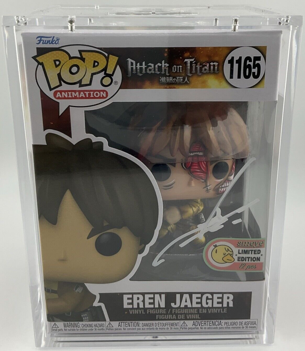 Funko Pop! Eren Jaeger #1165 - Signed By Yuriko Yamaguchi - SMEYE Custom 12pcs