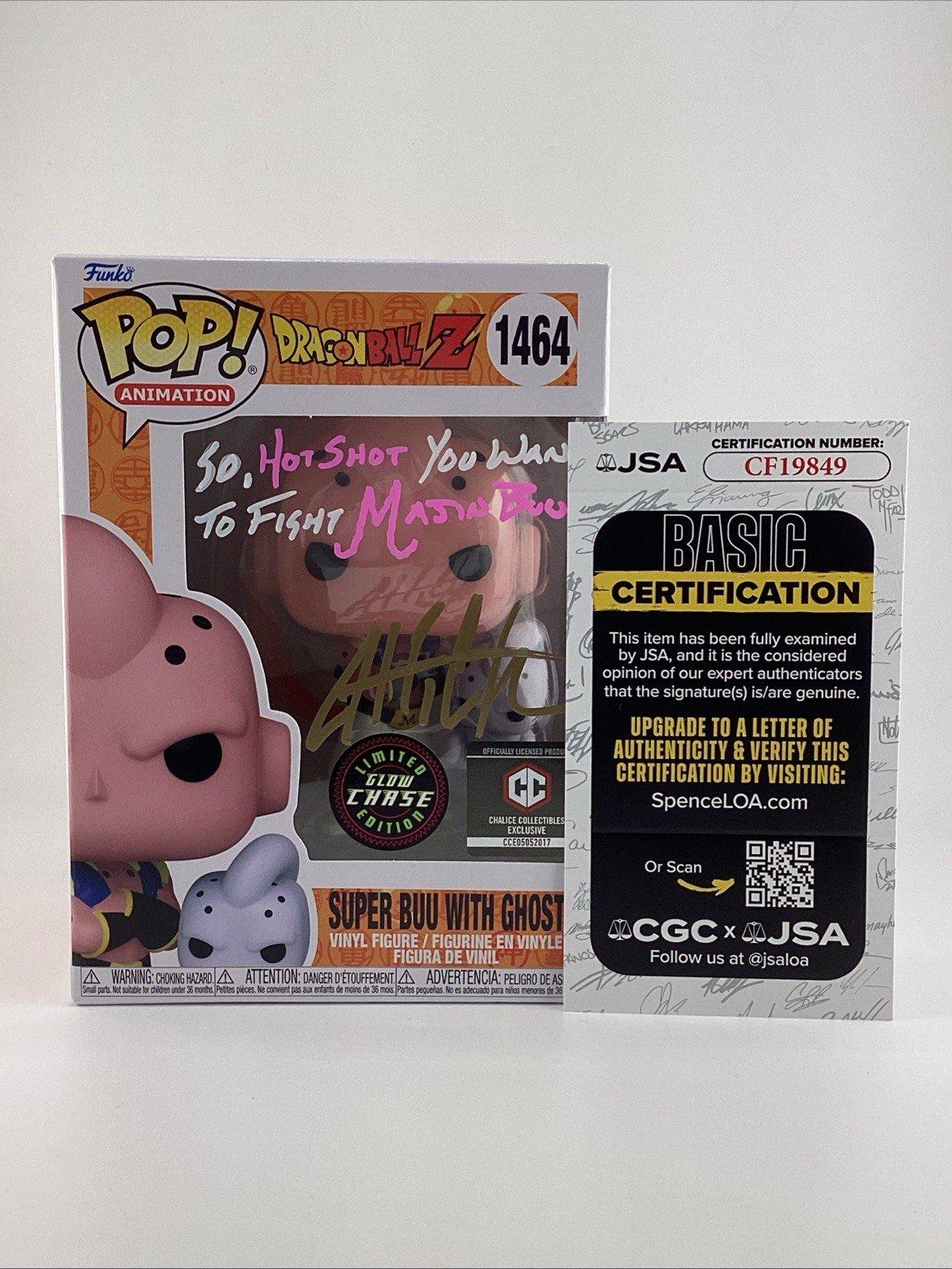 Funko Pop! Vinyl: Dragon Ball - Super Buu with Ghost Chase Sgnd Justin C #1464