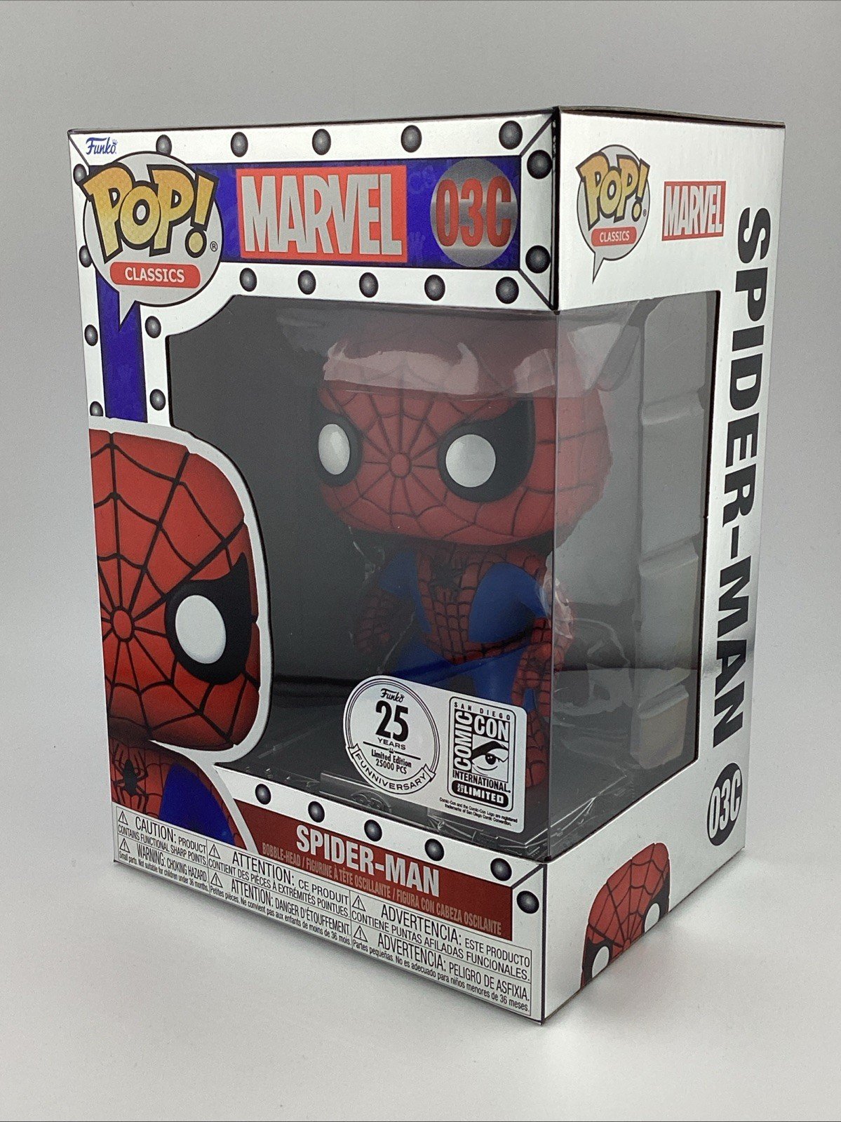 Funko SDCC 2023 Shared: Marvel POP! Classics Spider-Man 25TH Anniversary #03C