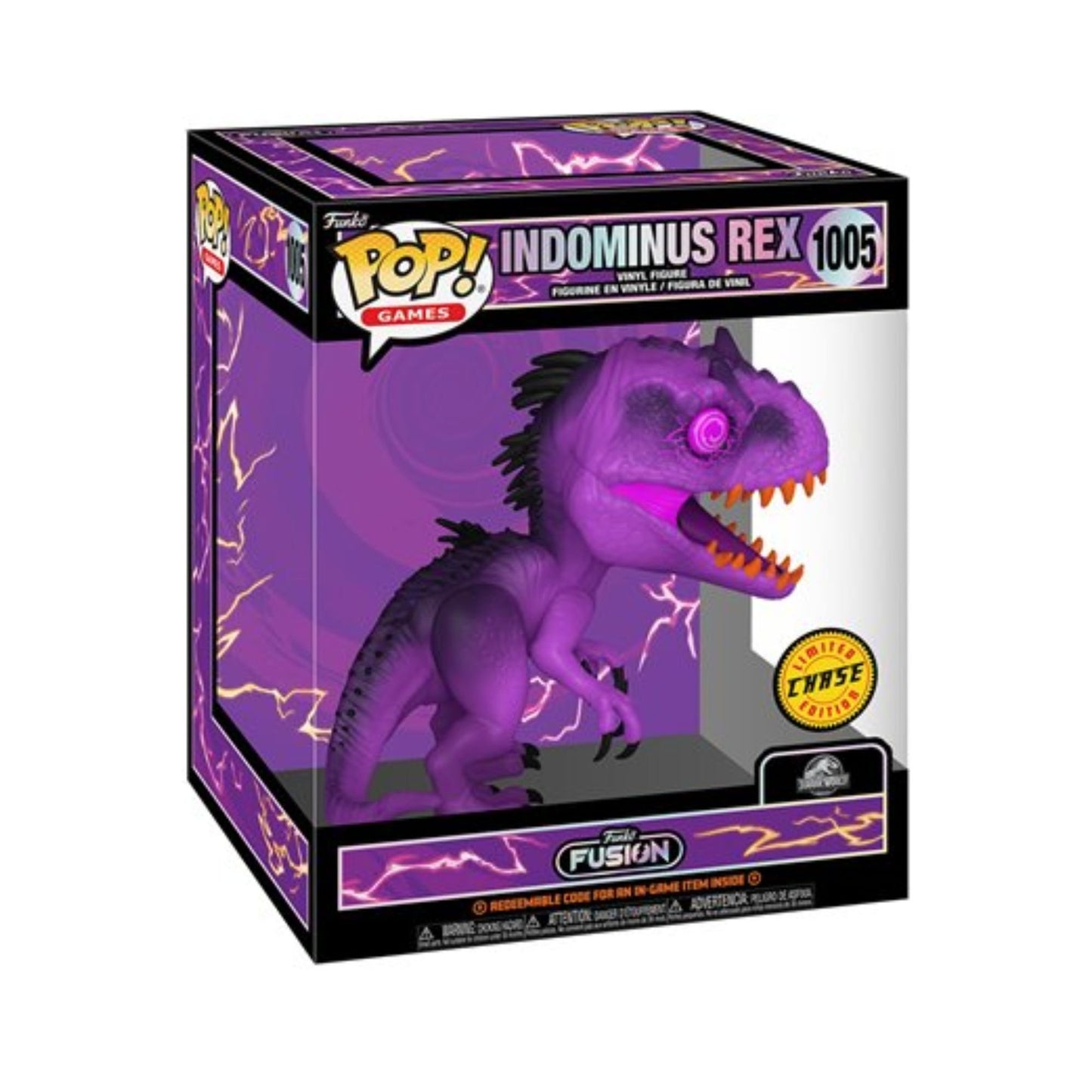 Indominus Rex #1005 Funko Pop! Games Funko Fusion: Jurrasic Park with Exclusive In-Game Item Code - Collectible Chase Limited Edition Vinyl Figure