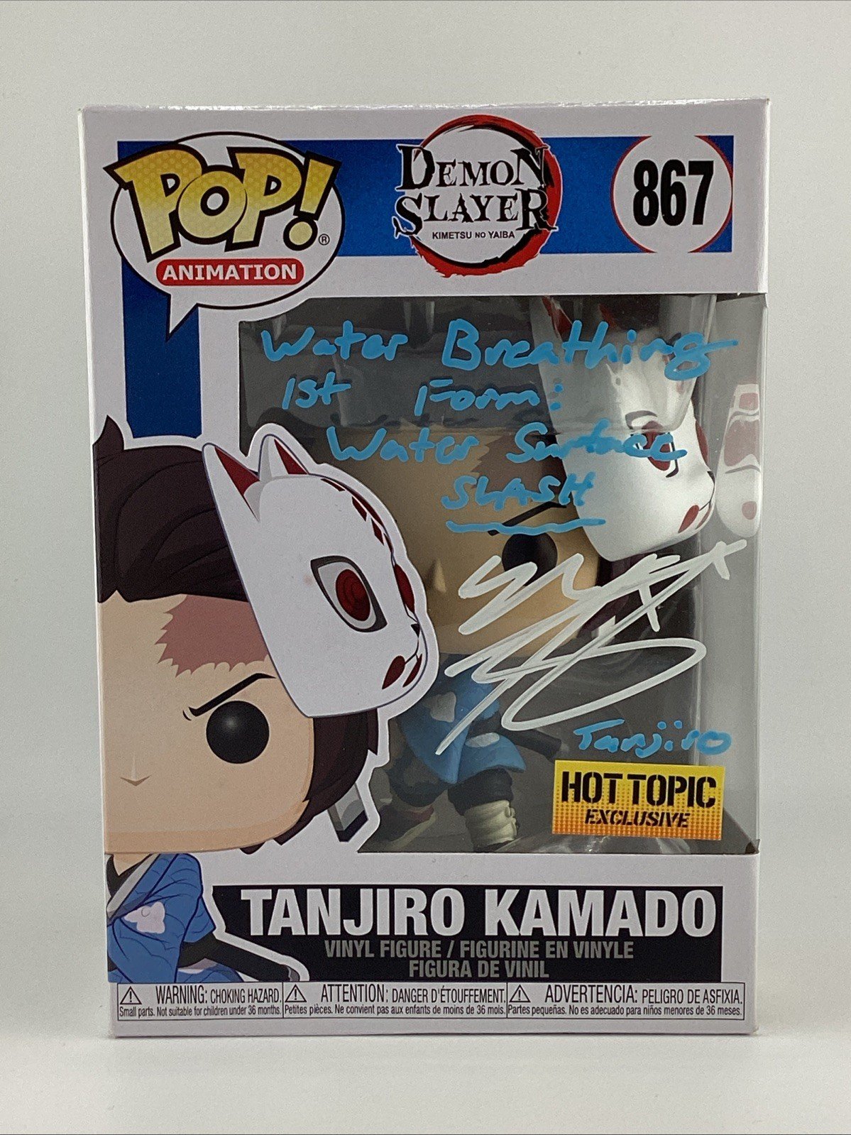 Funko Pop! : Demon Slayer: Kimetsu no Yaiba - Tanjiro Kamado - Signed Z.A #867