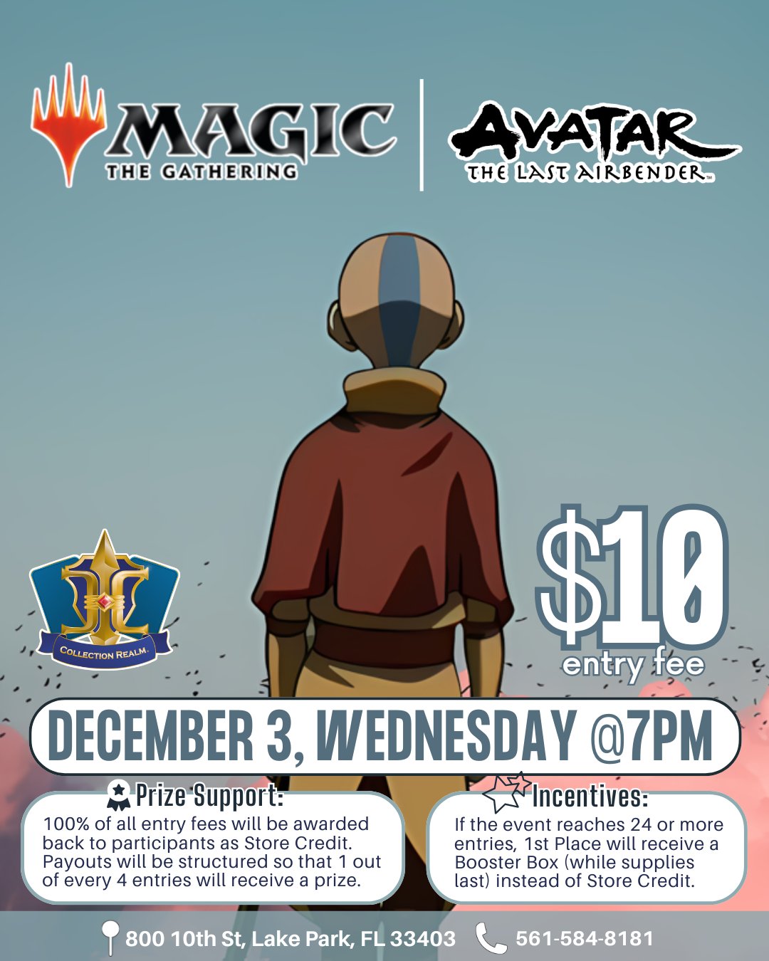 Magic The Gathering: Avatar The Last Airbender Tournament – December 3, Wednesday, 7:00 PM