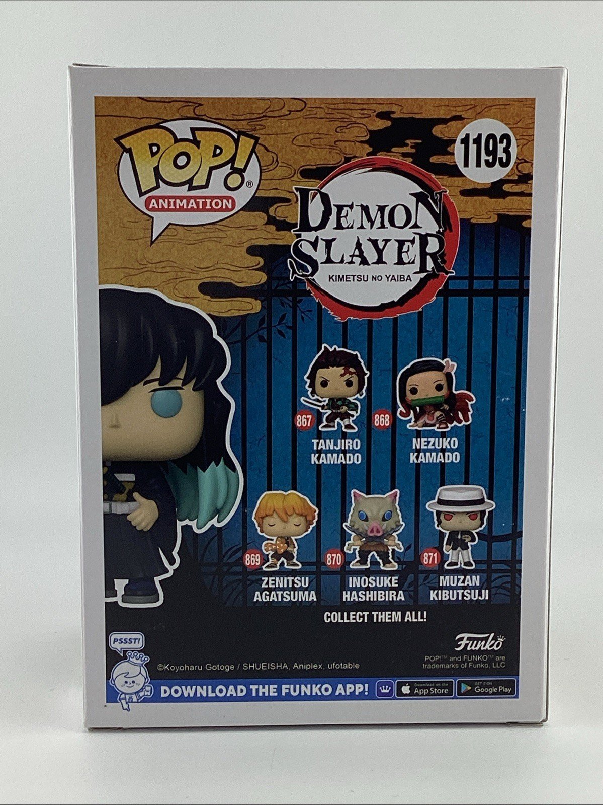 Funko Pop! Muichiro Tokito #1193 - 2022 Funkon LE - Signed By Griffin Burns