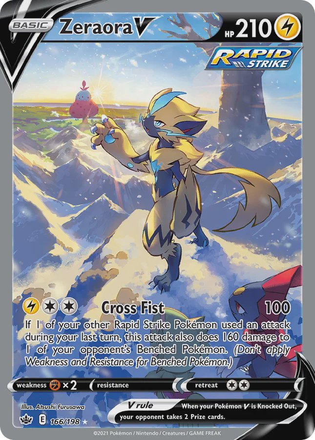 Pokemon Zeraora V SWSH FA PSA 10 1592