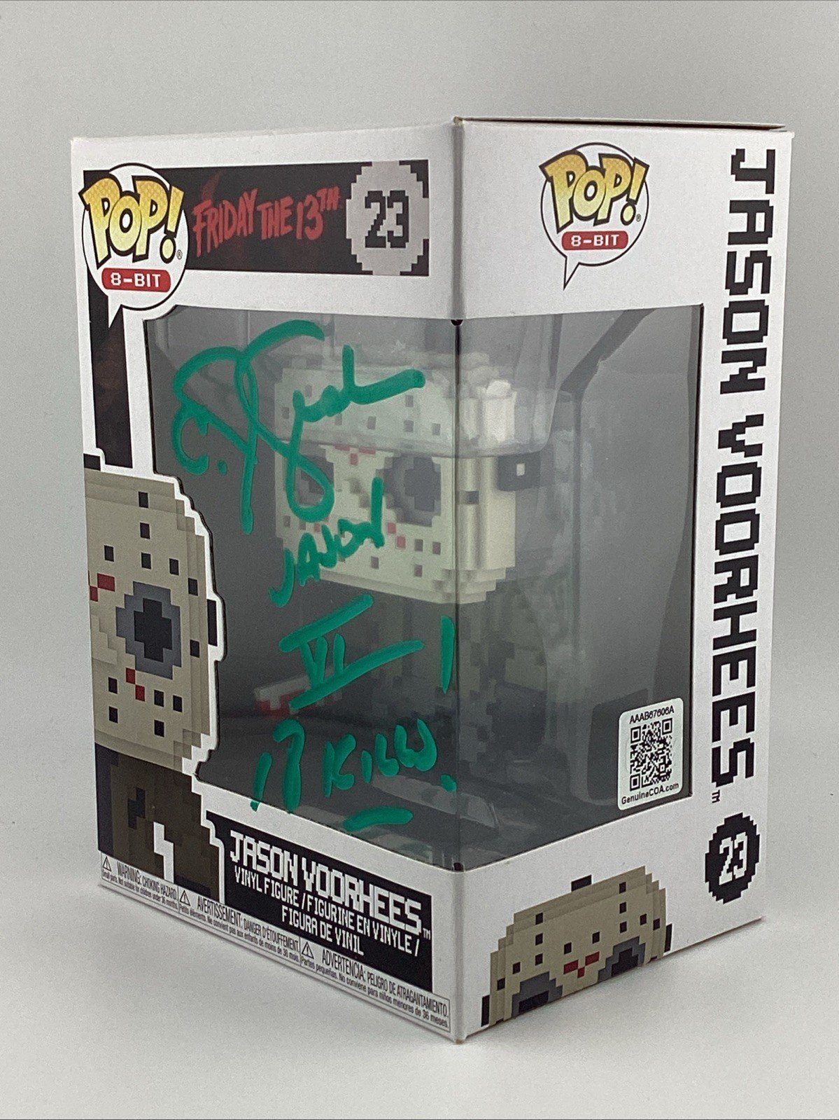 Funko Pop! 8-Bit: Friday the 13th - Jason Voorhees Signed C J Graham #23
