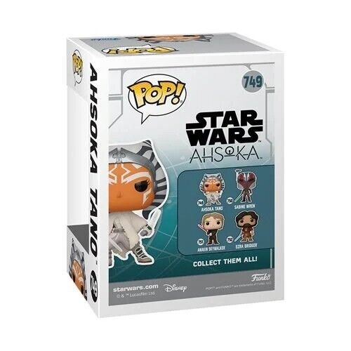 Ahsoka Tano Funko Pop! Star Wars - Approx. 4 3/4" Collectible Vinyl Figure #749 with Display Box Protector Case