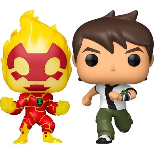 Ben 10 Funko Pop! Television - Set of 2 (Ben Tennyson #1771, and Heatblast #1772) Collectible Vinyl Figures - Estimated Arrival: Oct. 2025 (PRE-SALE)