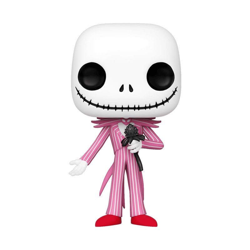 Jack Skellington with Flower Funko Pop! Disney - Approx. 4" Collectible Hot Topic Exclusive Vinyl Figure #1168 with Display Box Protector Case