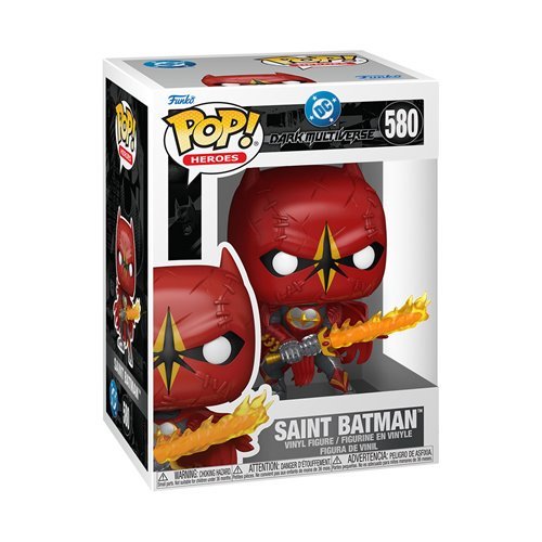 DC Dark Multiverse Funko Pop! Animation - Set of 4 (Knightfall Batman #571, The Batman Who Laughs #572, Saint Batman #580, and Robin King #581) Collectible Vinyl Figures - Estimated Arrival: Sept. 2025 (PRE-SALE)