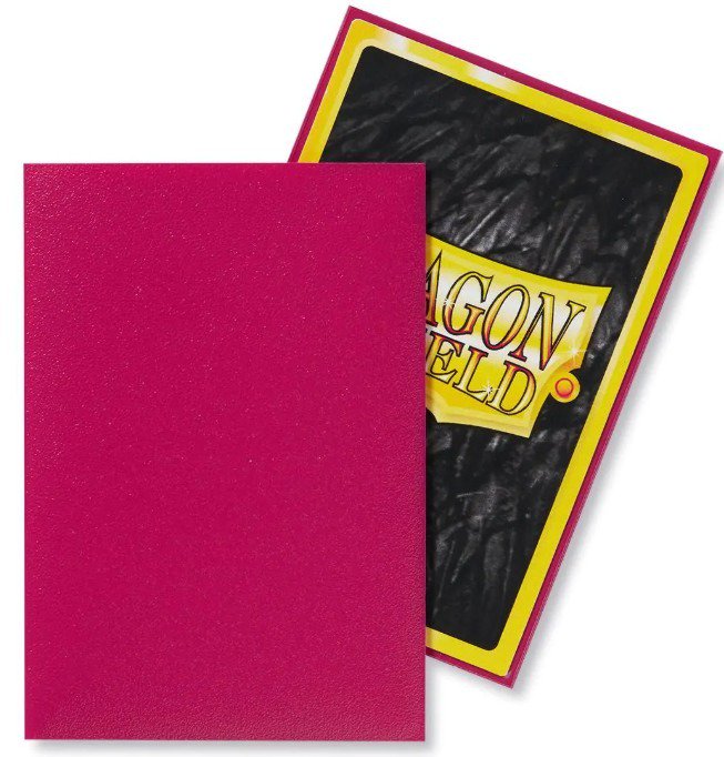 Dragon Shield Japanese Matte Magenta Sleeves, 60 Count, Standard Protection Sleeves for Japanese Size Trading Cards, Yu-Gi-Oh! and Cardfight!! Vanguard