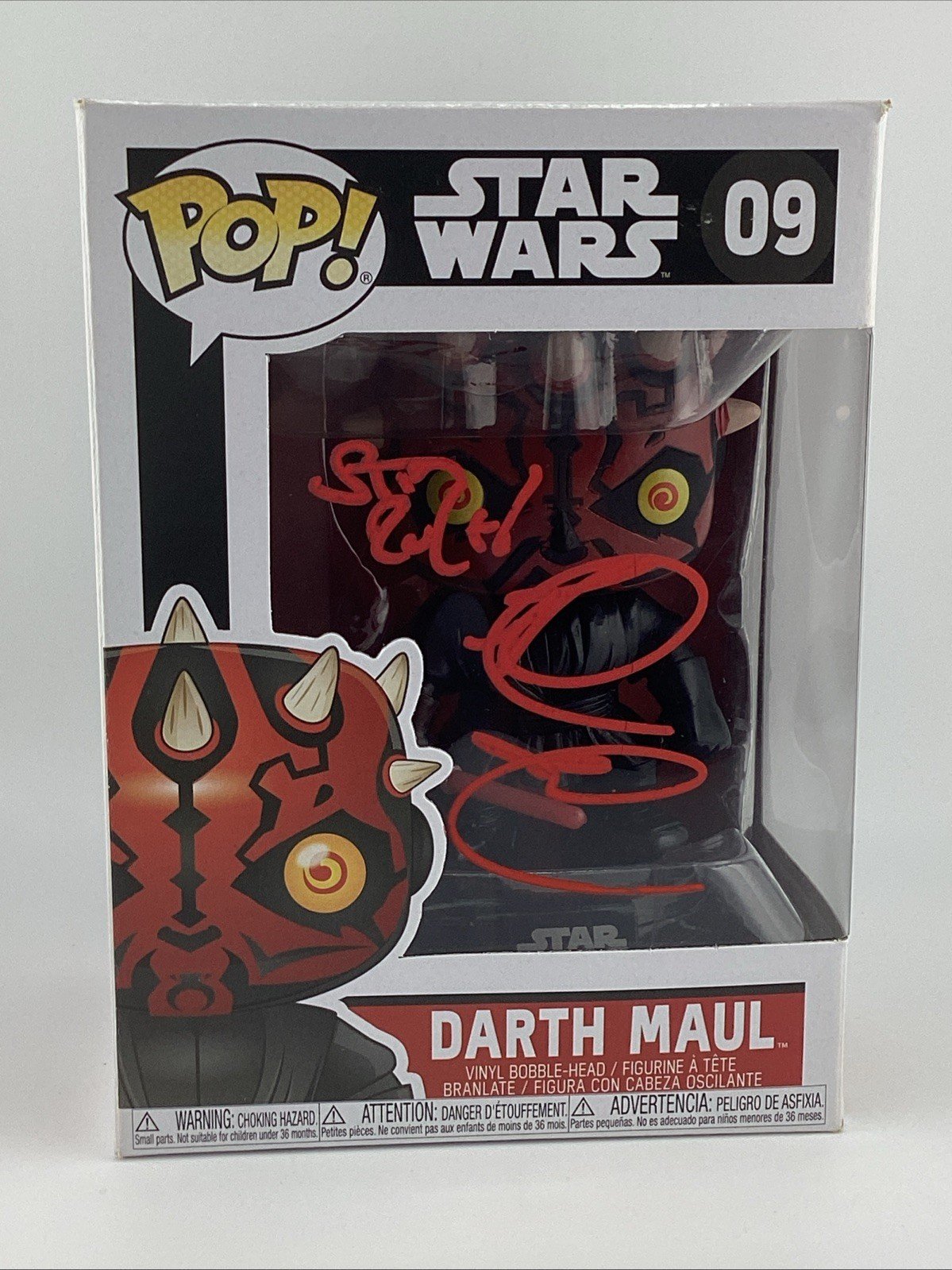 Funko Pop! Vinyl: Star Wars - Darth Maul #09 Signed Ray Park