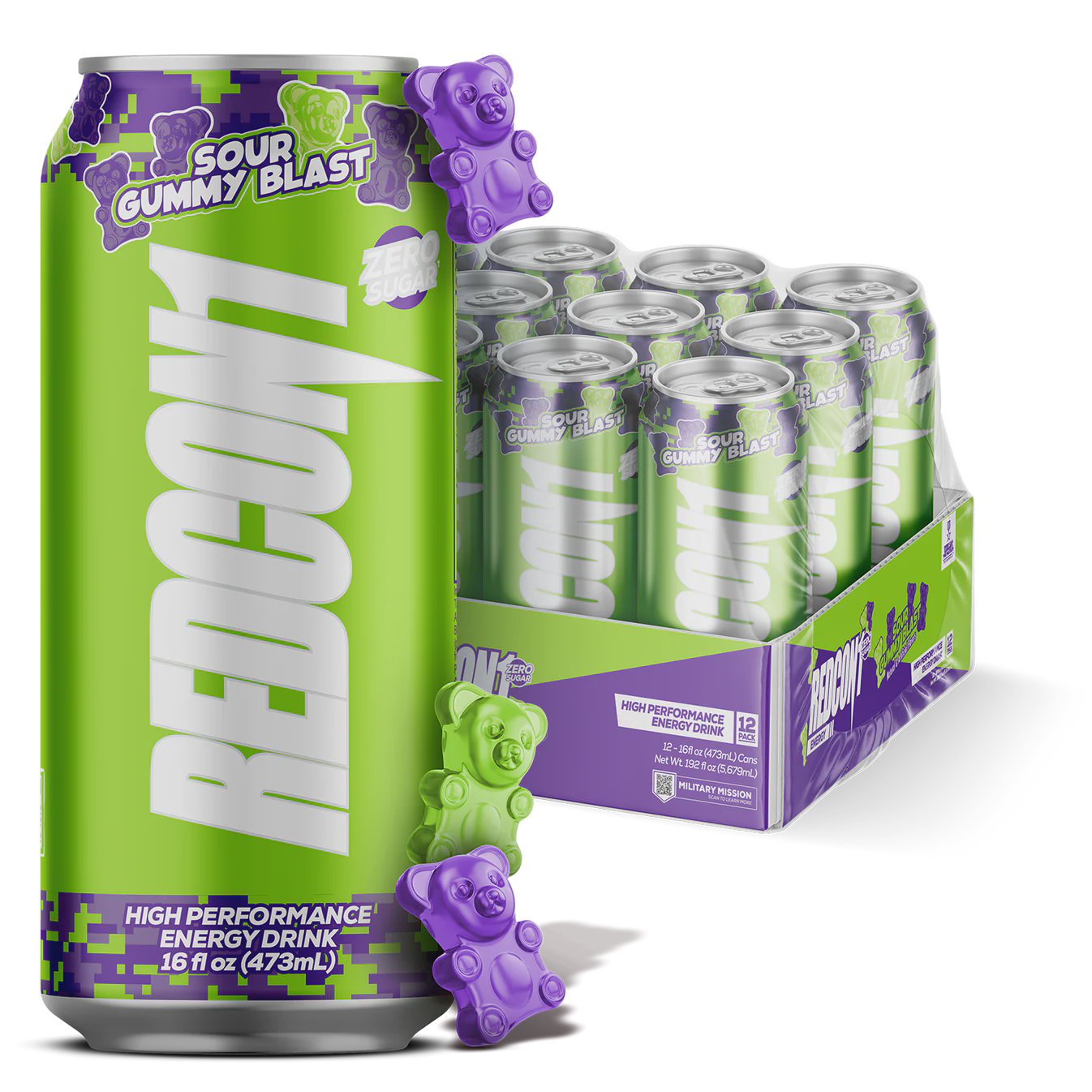 Redcon1 Energy Sour Gummy Blast