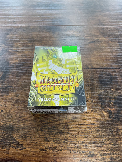 Dragon Shield Yellow Matte 60 Count Japanese Size Card Sleeves
