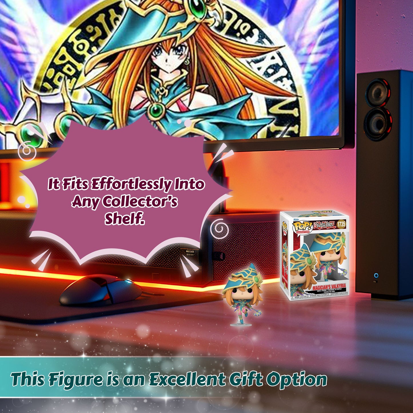 Magician's Valkyria Funko Pop! Animation: Yu-Gi-Oh - Approx. 5 1/2" Collectible Vinyl Figure #1735 with Display Box Protector Case